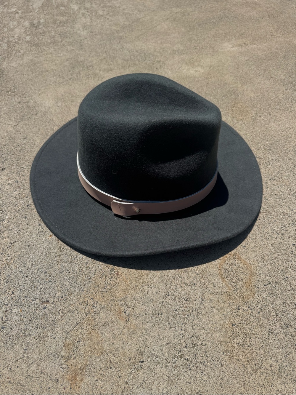Gigi Pip Grey Wool Fedora Hat size S/M